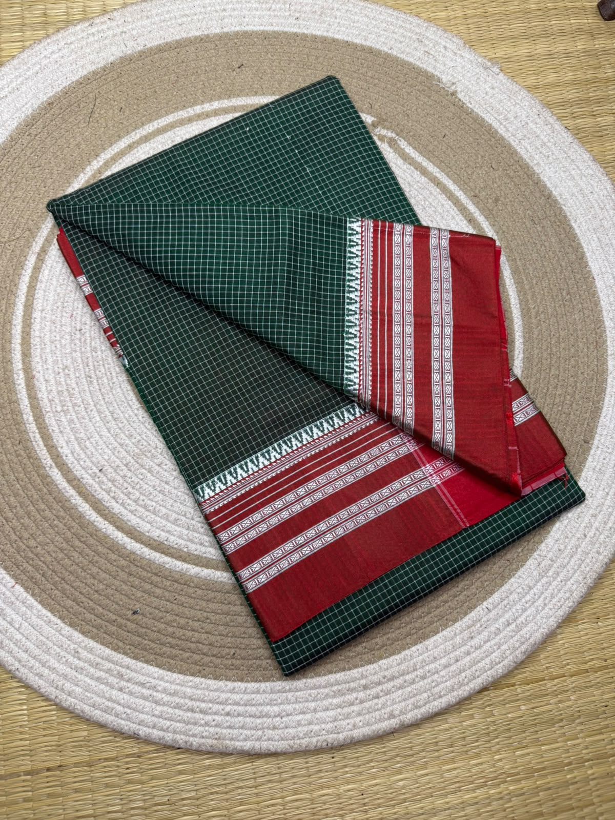 Pine Green & Scarlet Drape