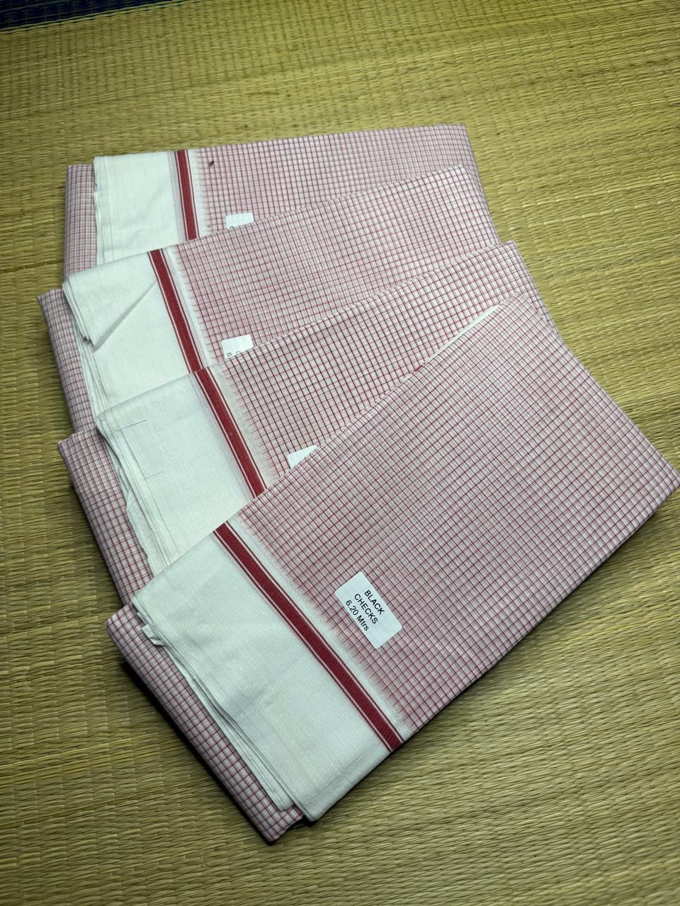 Ivory & Rose Black Checks Patteda Anchu